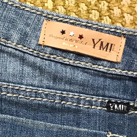 2pc. Set YMI Stars & Stripes Cut-Off American Flag Low Rise Shorts & Tee Shirt - Picture 8 of 14